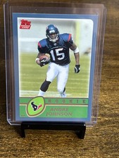 2003 Topps Football Andre Johnson Rookie Card Houston Texans. rookie card picture