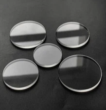 1.2/1.5/2.0/2.5./3.0mm Thick Plane Mineral Glass Watch Crystal 18-60mm Replace