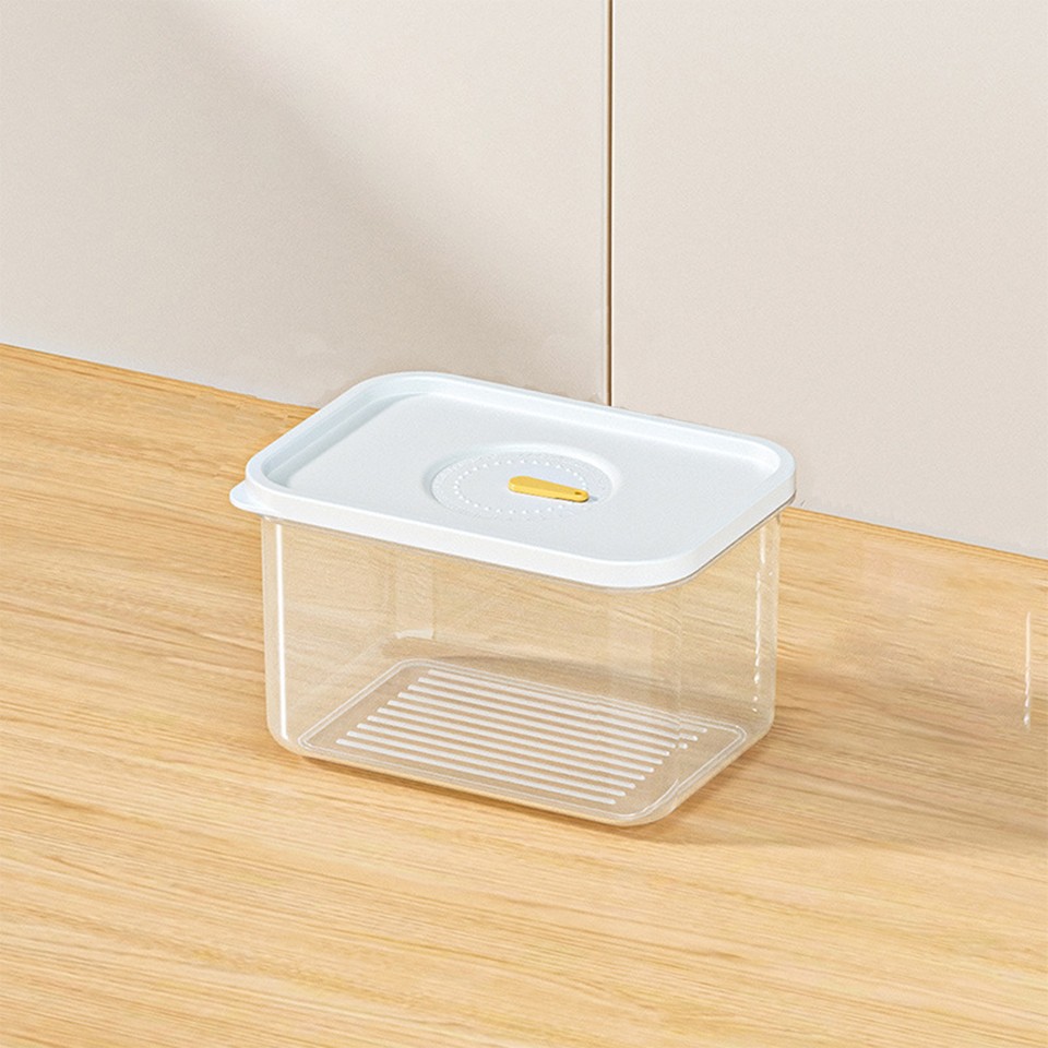 15x Food Grade PP Crisper Box With Lid Fish Meat Storage Box Freezer