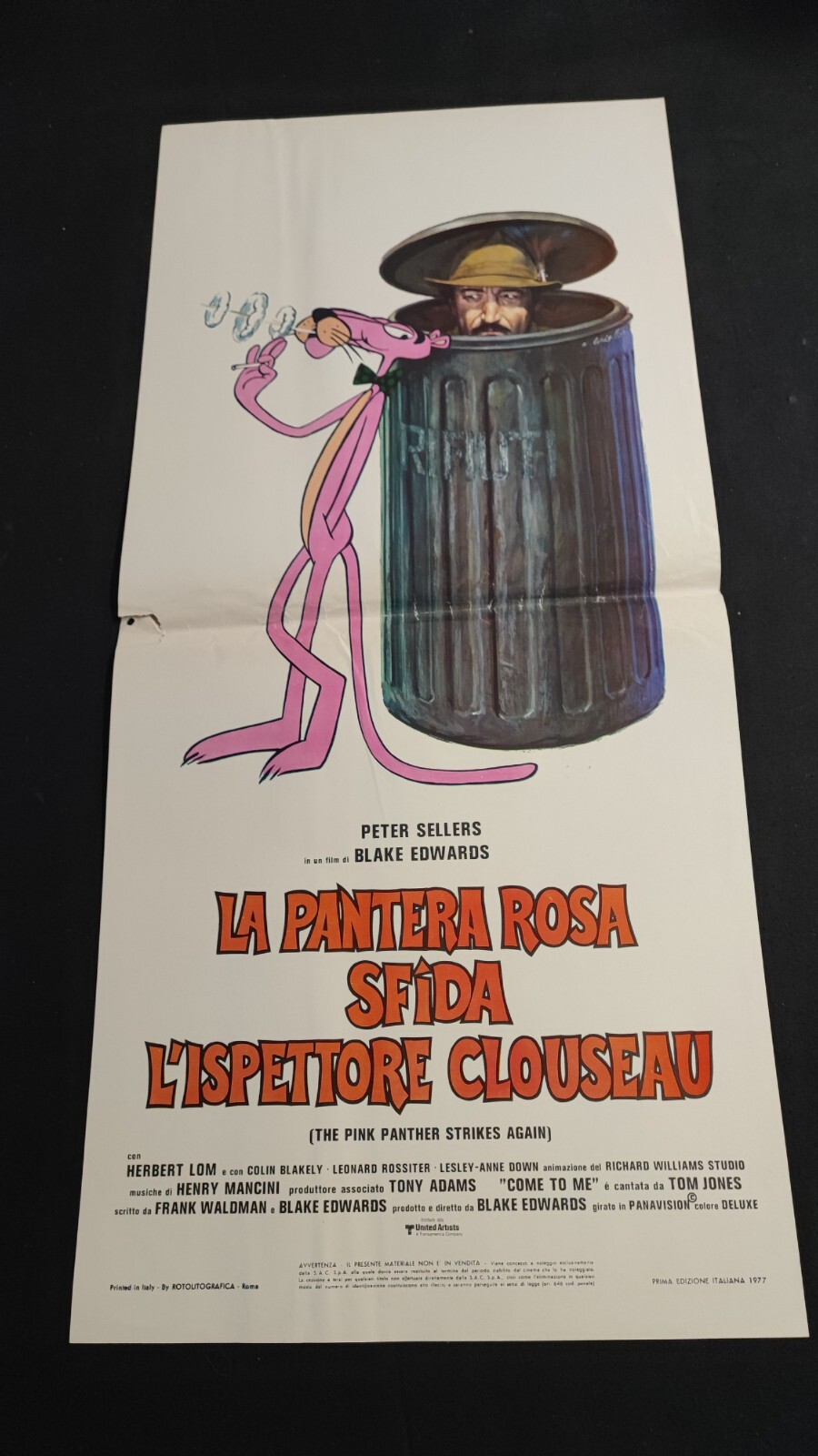 Locandina originale film La Pantera Rosa sfida l'ispettore Clouseau (1976) - Regia di Blake Edwards