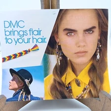 Vintage DMC Craft Pattern, Flair to Your Hair Friendship Bracelets Express Yours