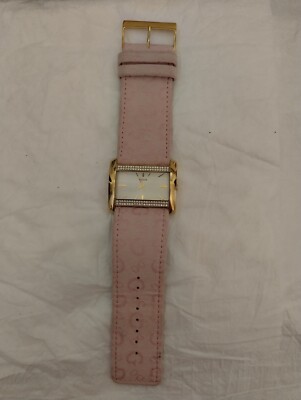 Women Guess vintage rectangle watch crystal-decorated with  display picture 1