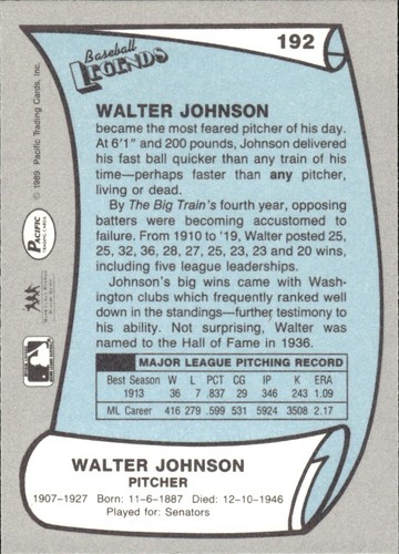 1988 and 1989 Pacific Baseball Legends MLB Set Break #1-#220 — You Choose! - Picture 381 of 441