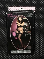 Seven 'til Midnight LACE TOP Thigh High Stockings Queen Size Black G13