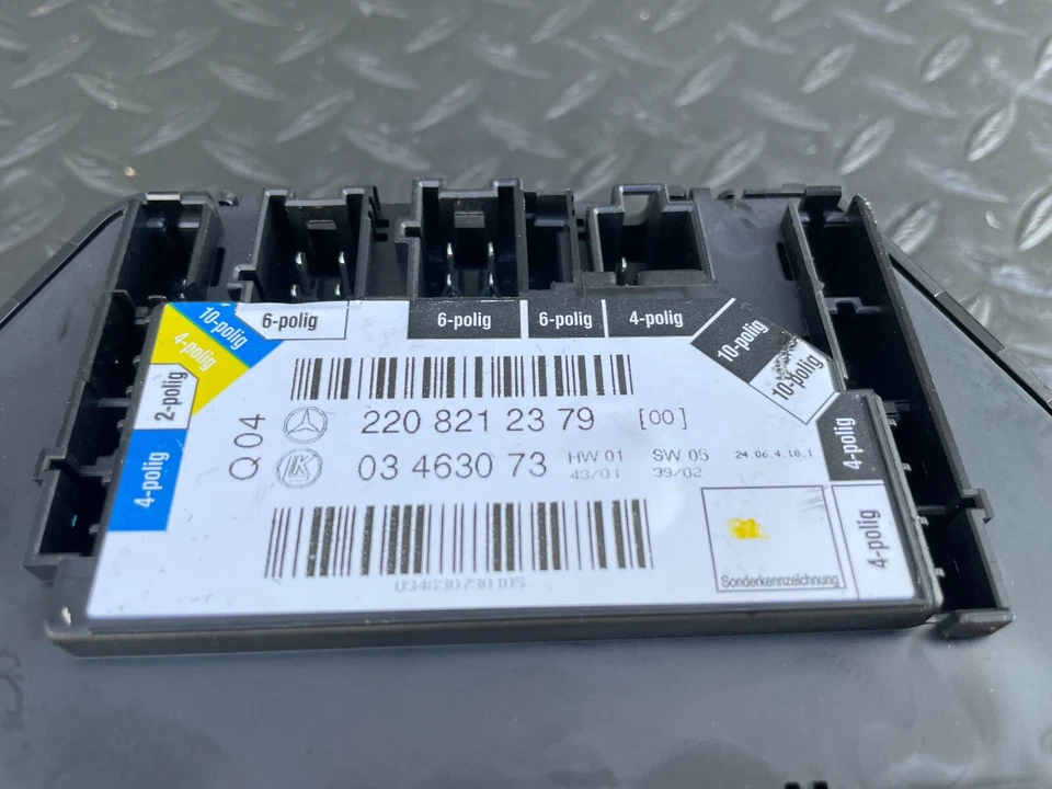 Interruptor de controle de assento traseiro esquerdo Mercedes W220 S500 S500 S600 2208212379 fabricante de equipamento original - Imagem 4 de 4