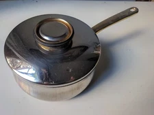 DEMEYERE 24K INCA GOLD Plated Handles 2.25 Qt Saucepan 18/10 Stainless Steel