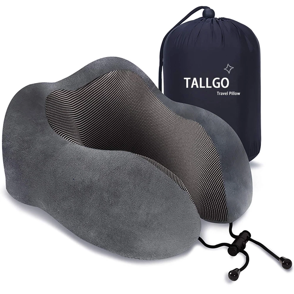 Travel Pillow, Best Memory Foam Neck Pillow Head Support Soft Pillow for Slee...