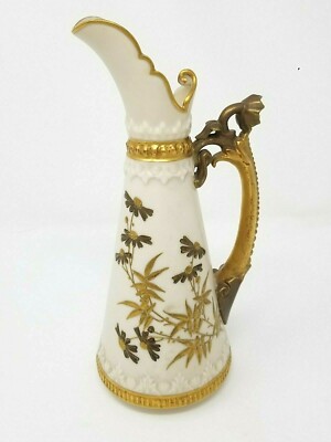 Royal Worcester Blush Ivory Gilded Ewer produced for Mermod and Jaccard  G2U