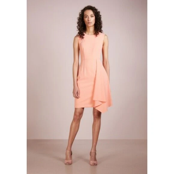 Salmon peach top color dress