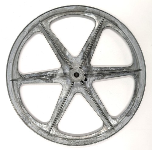 NOS! Vintage Congress 14.00” OD 1/2” Fixed Bore Die-Cast V-Belt Pulley, Type A - Picture 5 of 7