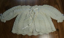 Vintage Abraham & Straus Italian Knit Baby Cardigan 0-3 Months