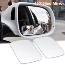 2PCS 360° Wide Angle Blind Spot Mirror Auto Convex Rear Side View Car SUV Truck