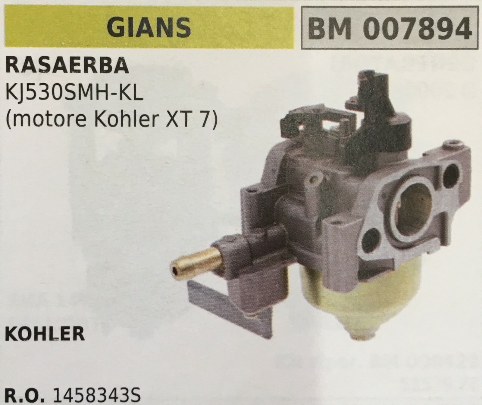 Carburatore a Vaschetta BM007894 Brumar - Ricambio Gians Originale