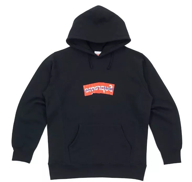 Sweat à capuche Supreme x Comme des Garçons Box Logo SS17 Lot GRAND