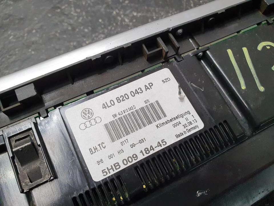 AUDI Q7 HEATER/AC CONTROLS A/C BUTTON, W/ SEAT WARMER, 09/06-08/15, 4L0820043AP - Image 4 of 4