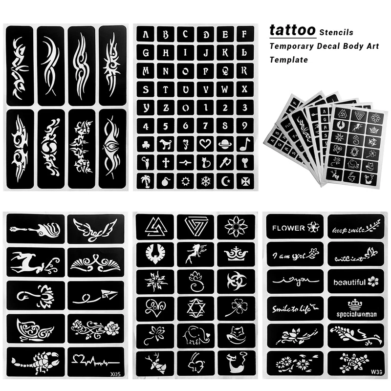 Sonne Und Mond Yin Und Yang Wasserdicht Temporäre Tattoos Aufkleber Für Frauen Körperkunst Tattoo Schönheit Henna Tattoo