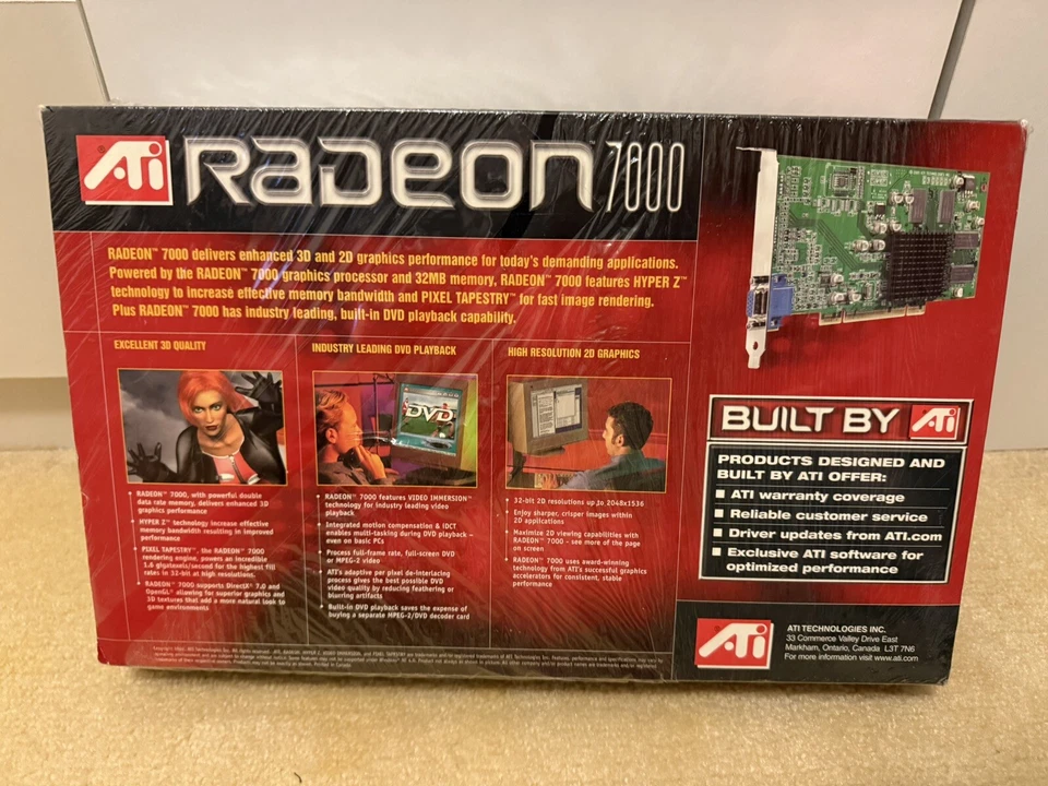 ATI Radeon 7000 PCI 32mb Brand New Sealed - Image 2 of 2