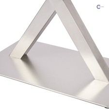 Edelstahl Tischbeine Tischgestell Tischfuß Tischuntergestell X-Form Tischkufe