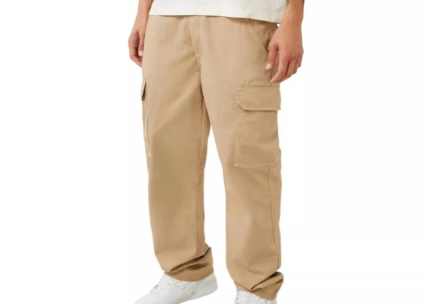 True Religion Cargo Pants Men's Size 33 Travertine Khaki Relaxed Style 108335