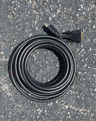 DVI-D To HDMI Male To Male Cable Gold 24+1 HDTV PC Display Wire Monitor 25FT