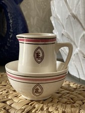RARE Vintage Ellerman Lines Cream Jug & Sugar Bowl Ceramic Shipping Maritime