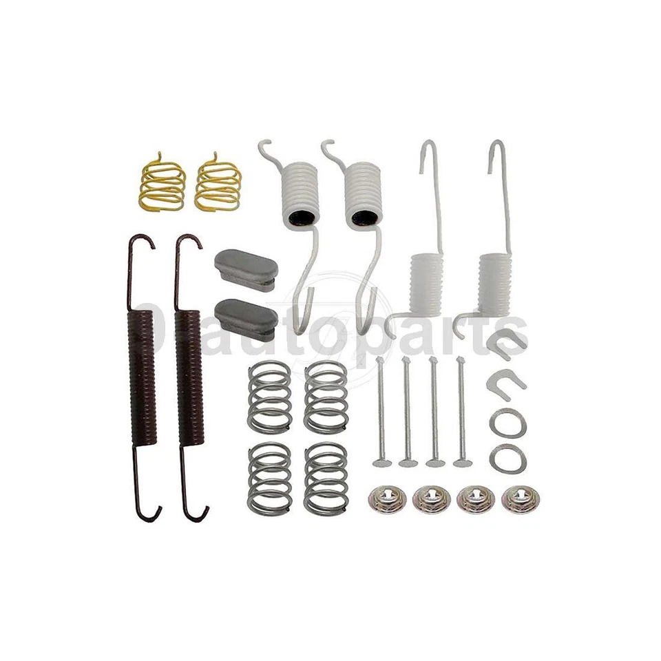 Tambores, sapatas e kit de ferragens de freio traseiro para Jeep Cherokee 1990-2000 - Imagem 3 de 4