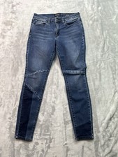 Buffalo David Bitton Womens Sz 29 Designer Jeans Blue Mid Rise Skinny Stretch