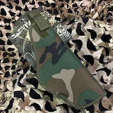 NEW Valken V-Tac Molle Vest TACTICAL Paintball Pistol Holster - Woodland Camo