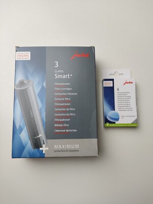 ORIGINAL  JURA Claris+ Smart Filter 24233  3 er SET+ 6 Reinigungstabletten 24225
