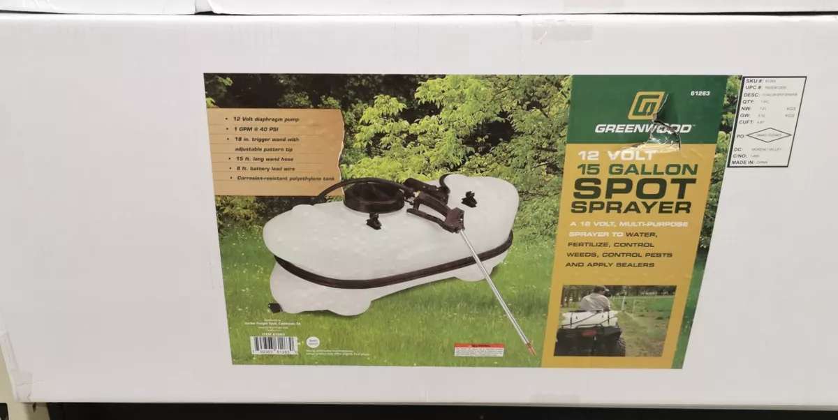 Greenwood 15 gallon spot 2024 sprayer 12 volt 61263