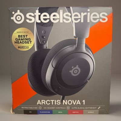 SteelSeries Arctis Nova 1 Headset Hi-Fi Sound Xbox PS4 PS5 Switch PC Mic