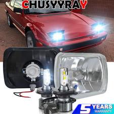 Fits 1979-1991 Honda Prelude 7x6 5x7 Led Headlights Highlow Beam Lamps Pair