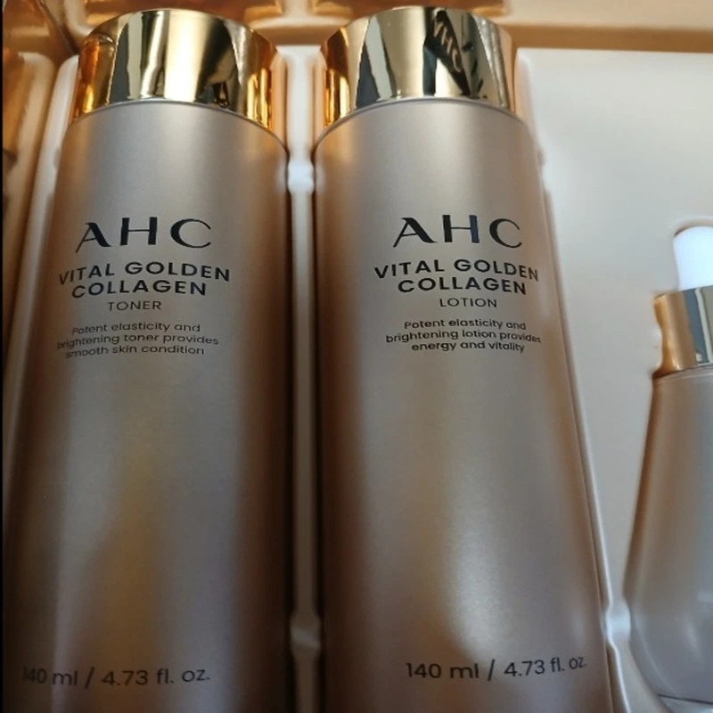 Juego de 5 piezas AHC Vital Golden Collagen Youth - tónico, emulsión, crema, suero, ojos Foto 2 de 4