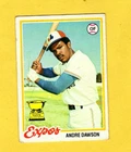 1978 Topps Andre Dawson #72 Montreal Expos VG- FREE SHIPPING