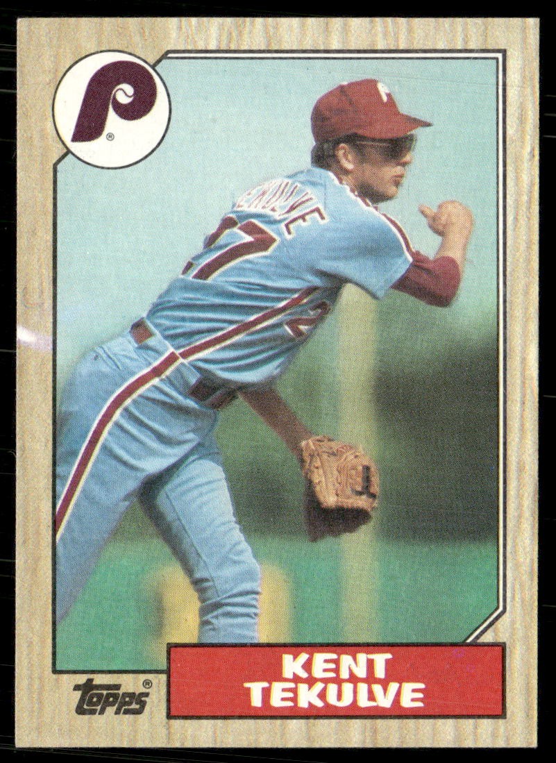Kent Tekulve 1987 Topps 684 base LP