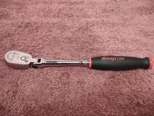 New!!! Snap On thlf72 1/4" drive dual 80 soft grip long flex head ratchet red