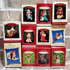 Hallmark Christmas Ornament PUPPY LOVE Various WITH BOX - You Choose