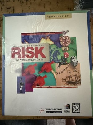 New In Box: Windows 3.5'' Disk Risk Deluxe 1994 Vintage Game,