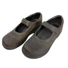 Dansko Mary Jane Shoe Size 36 US 6 Brown Nubuck Leather Round Toe Casual Comfort