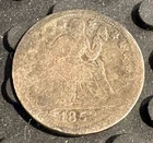 1853 Philadelphia Mint Silver Seated Liberty Dime With Arrows 90% Silver Coin
