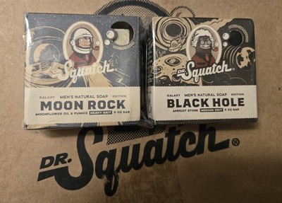 Dr. Squatch Limited Edition: Galaxy Edition Soaps Moon Rock and Black Hole(READ)