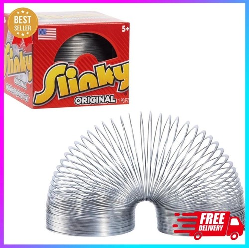The Original Metal Slinky Walking Spring Toy 2.75 Inch Classic Fun Gift