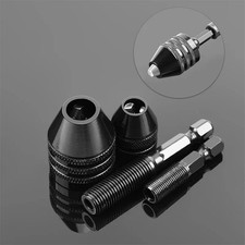 Mini Keyless Drill Chuck 0.3-8mm Converter 1/4" Hex Shank Adapter Tool