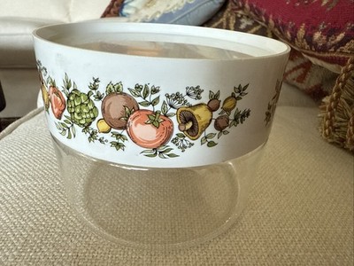 Pyrex Spice Of Life Small Canister Kitchen Storage Container Vintage