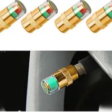 4 PCS Tire Pressure Monitor Valve Stem Caps, 2.4Bar 36PSI Car Tire Pressure Moni