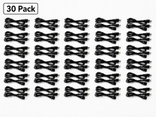 OEM 4.5 ft 3-Prong AC Power Cord NEMA 5-15P to IEC C13 Black Cable 30PK