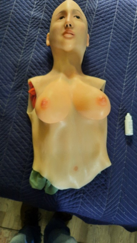 Silicone Half Boby with Attached Head