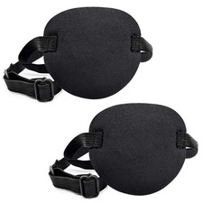 Pirate Eye Patches 2 Pack Adjustable Amblyopia Lazy for Adults...
