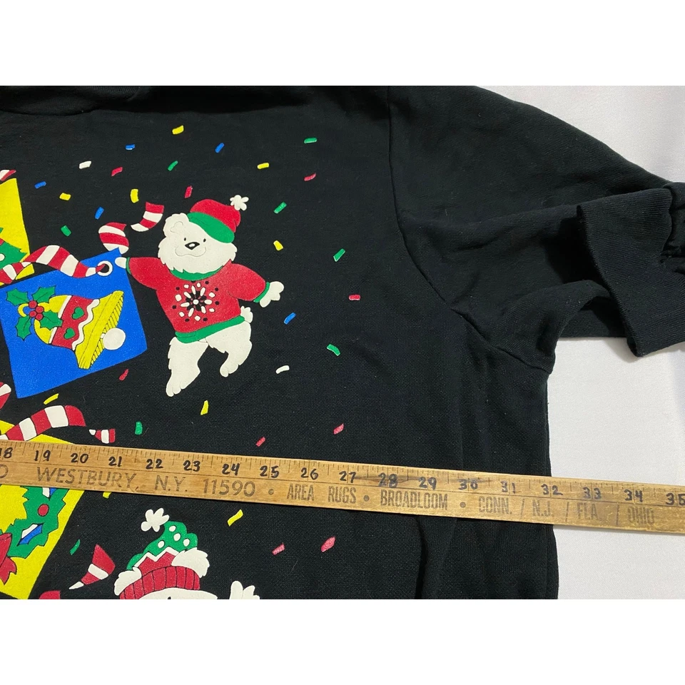 De colección J.E. Ropa deportiva Navidad Pullover Camisa 4X Manga Larga Vacaciones Gráfico EE. UU. Foto 3 de 4