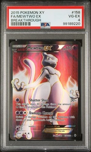 Mewtwo-EX graded PSA 4 for sale on eBay
